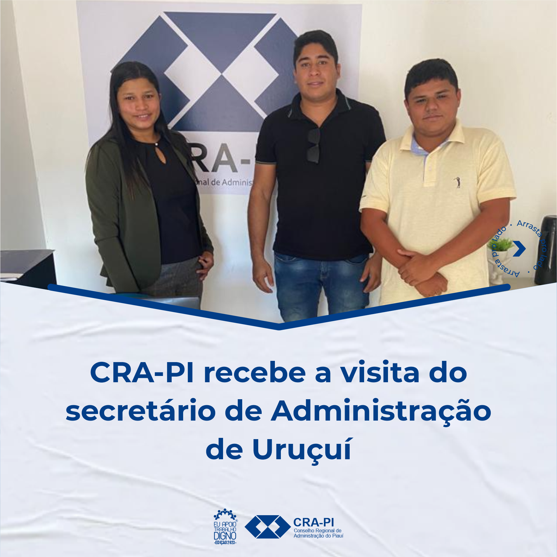 CRA-PI recebe a visita do secretário de Administração de Uruçuí