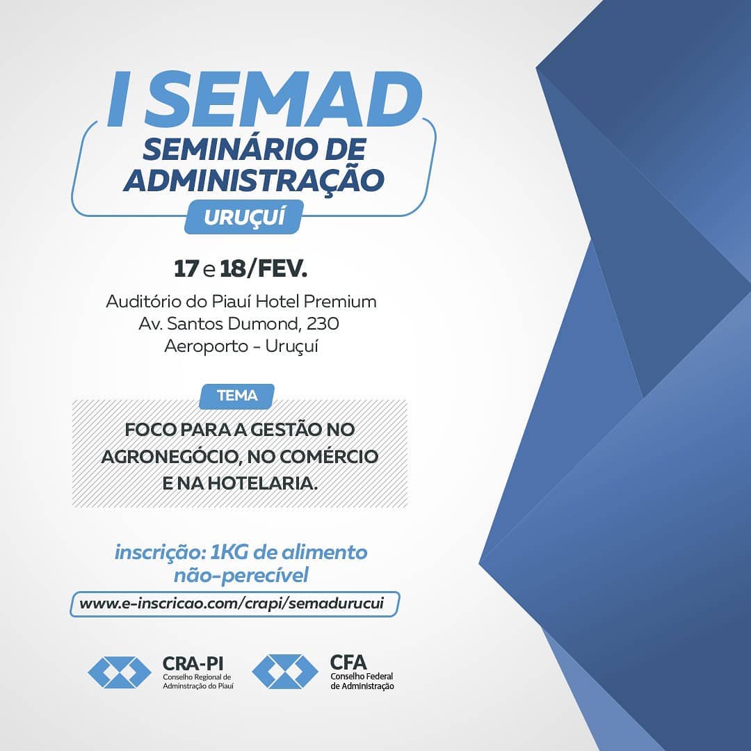 Uruçuí recebe I Seminário de Administração (SEMAD)