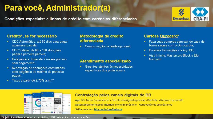 Banco do Brasil apresenta condições especiais para os profissionais de Administração