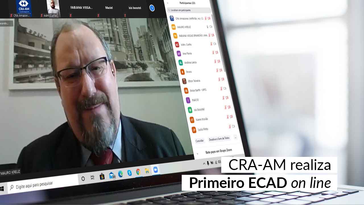 Presidente do CFA, Mauro Kreuz participa do primeiro ECAD on line
