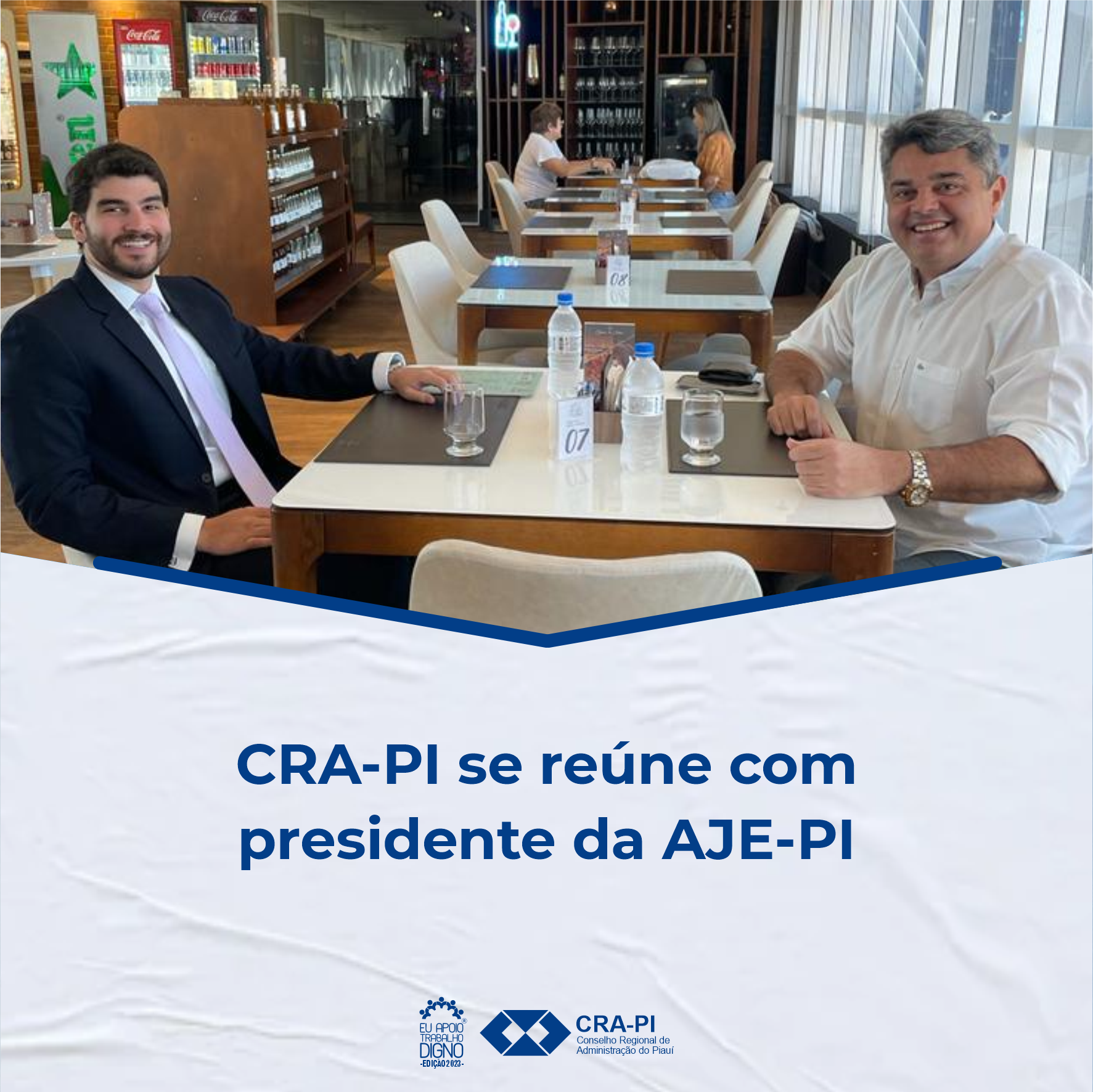 CRA-PI se reúne com presidente da AJE-PI