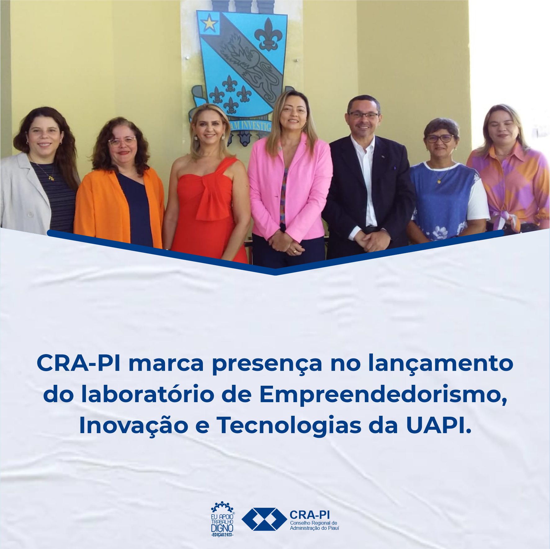 CRA-PI marca presença no lançamento do laboratório de Empreendedorismo, Inovação e Tecnologias da UAPI.