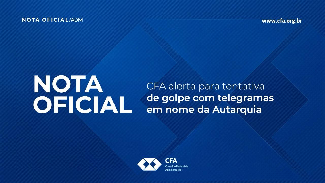 CFA alerta para tentativa de golpe com telegramas em nome da Autarquia