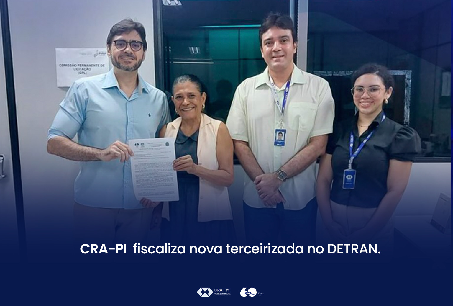 CRA-PI realiza operação de fiscalização no Detran para garantir regularização de empresa terceirizada