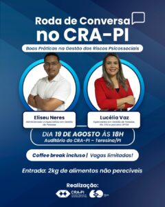 Saúde emocional em pauta: CRA-PI realiza roda de conversa sobre riscos psicossociais