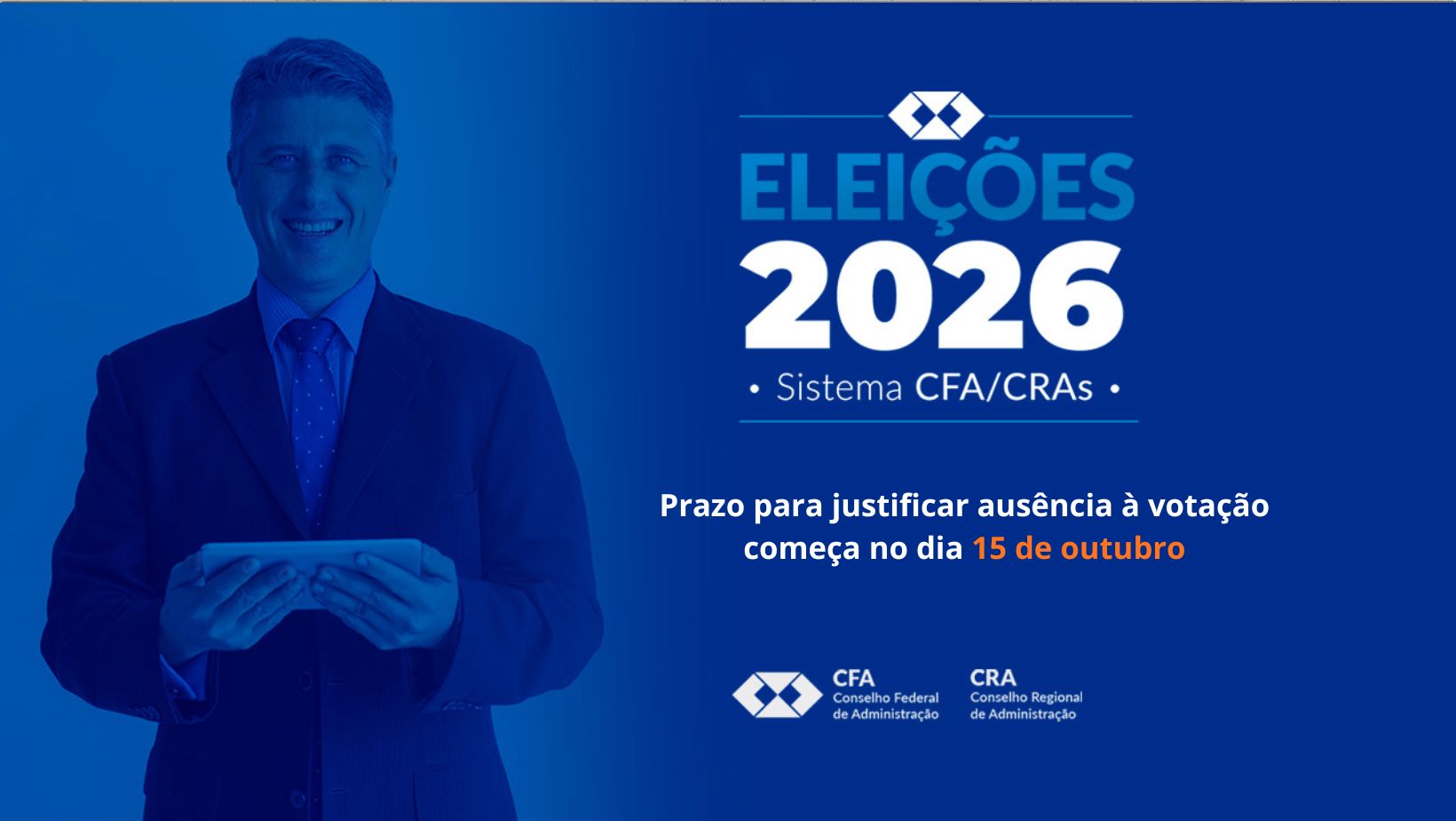No momento, você está visualizando Eleições do Sistema CFA/CRAs 2026: prazo para justificar ausência começa nesta quinta-feira (15)